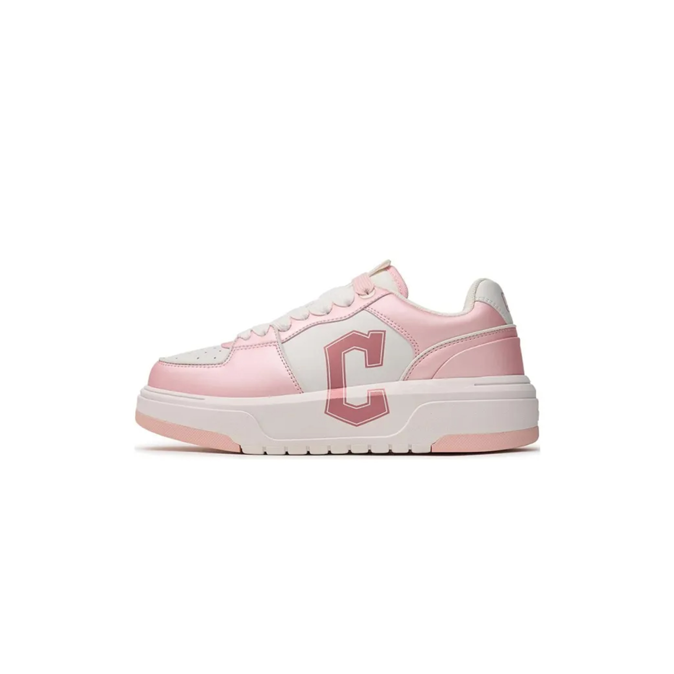 MLB CHUNKY LINER SKATEBOARD SHOES WOMEN'S LOW-TOP PINK 3ASXCLM4N